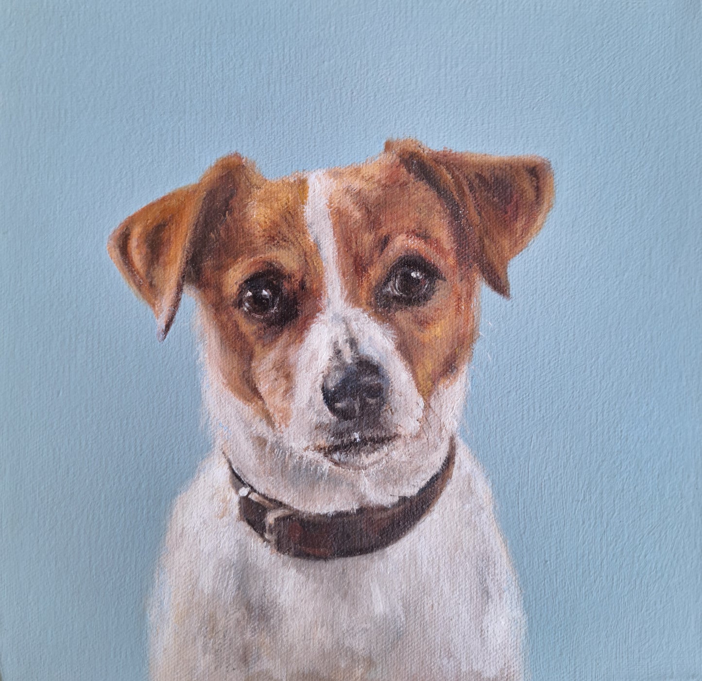 Jack Russell Study - Fine Art Greetings Card