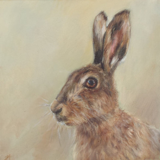 Little Brown Hare - Fine Art Greetings Card